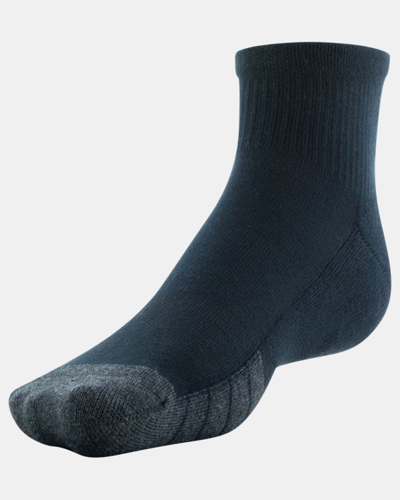 Unisex UA Performance Tech 6-Pack Quarter Socks, Gray, pdpMainDesktop image number 5